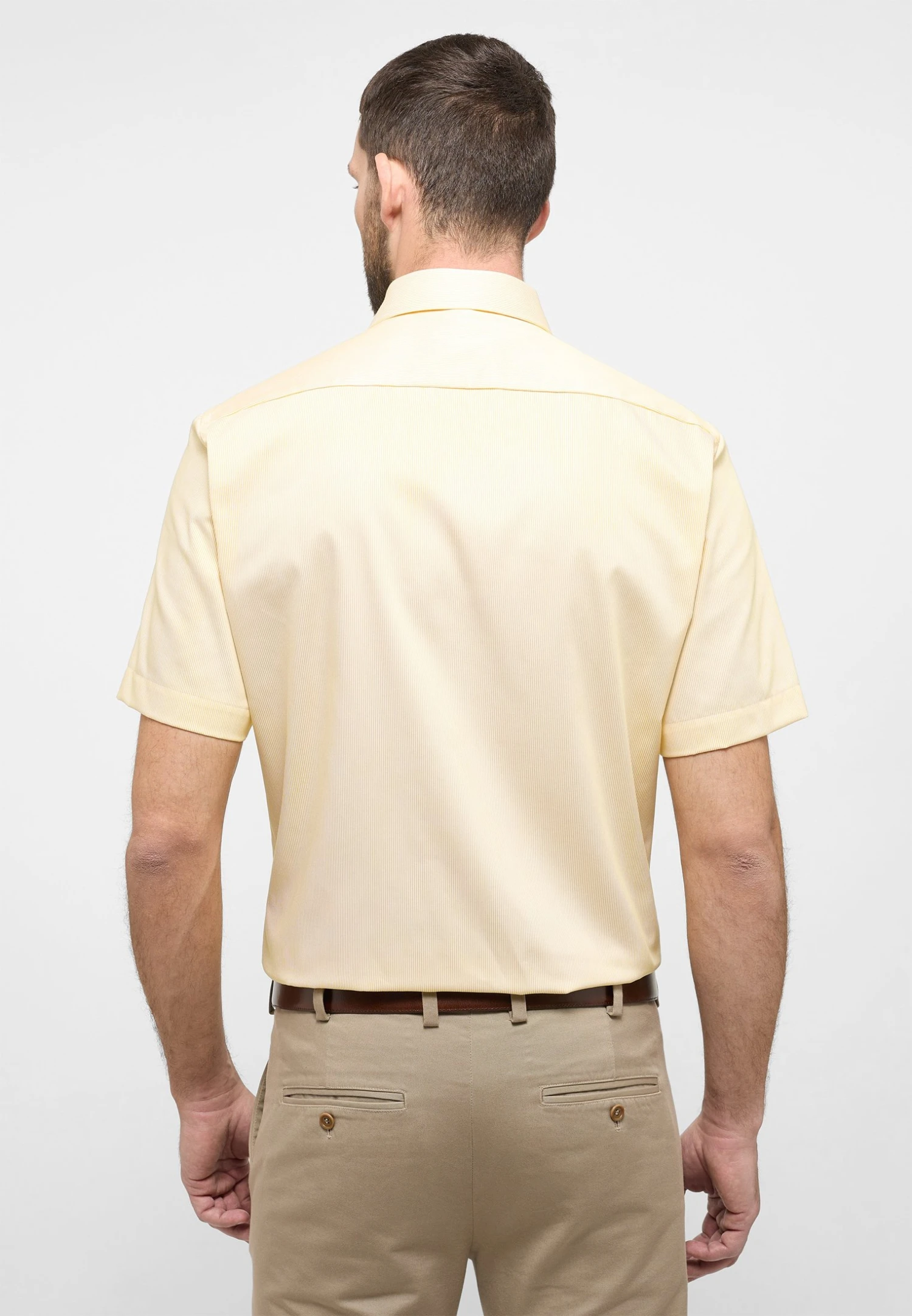 Eterna Gestreiftes Modern Fit - Overhemd - Gelb 4 Eterna Gestreiftes Modern Fit - Overhemd - Gelb - Afbeelding 2