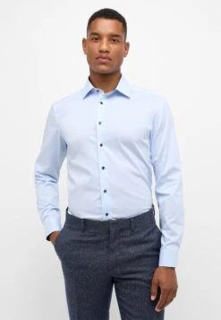 Eterna Performance Slim Fit - Overhemd - Hellblau