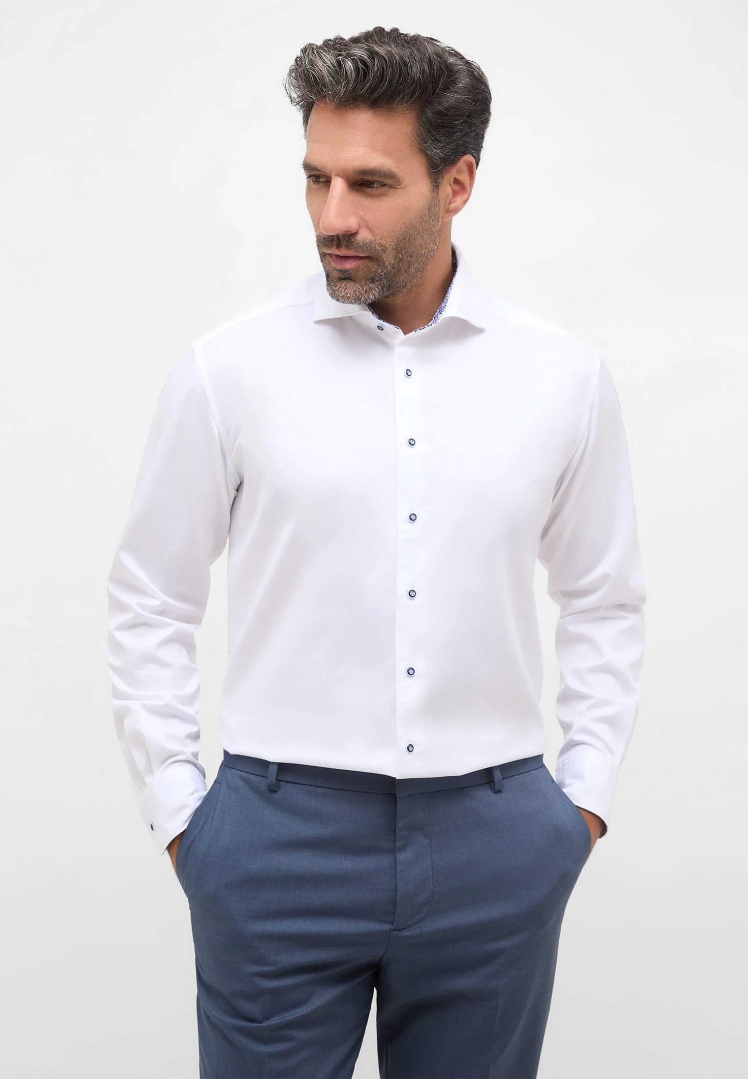 Eterna Soft Luxury Comfort Fit - Overhemd - Weiß 3 Eterna Soft Luxury Comfort Fit - Overhemd - Weiß