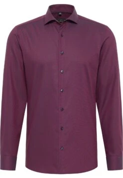 Eterna Struktur Slim Fit - Zakelijk Overhemd - Bordeaux -Eterna cca25849dfd84456bd9740a561cab4a6