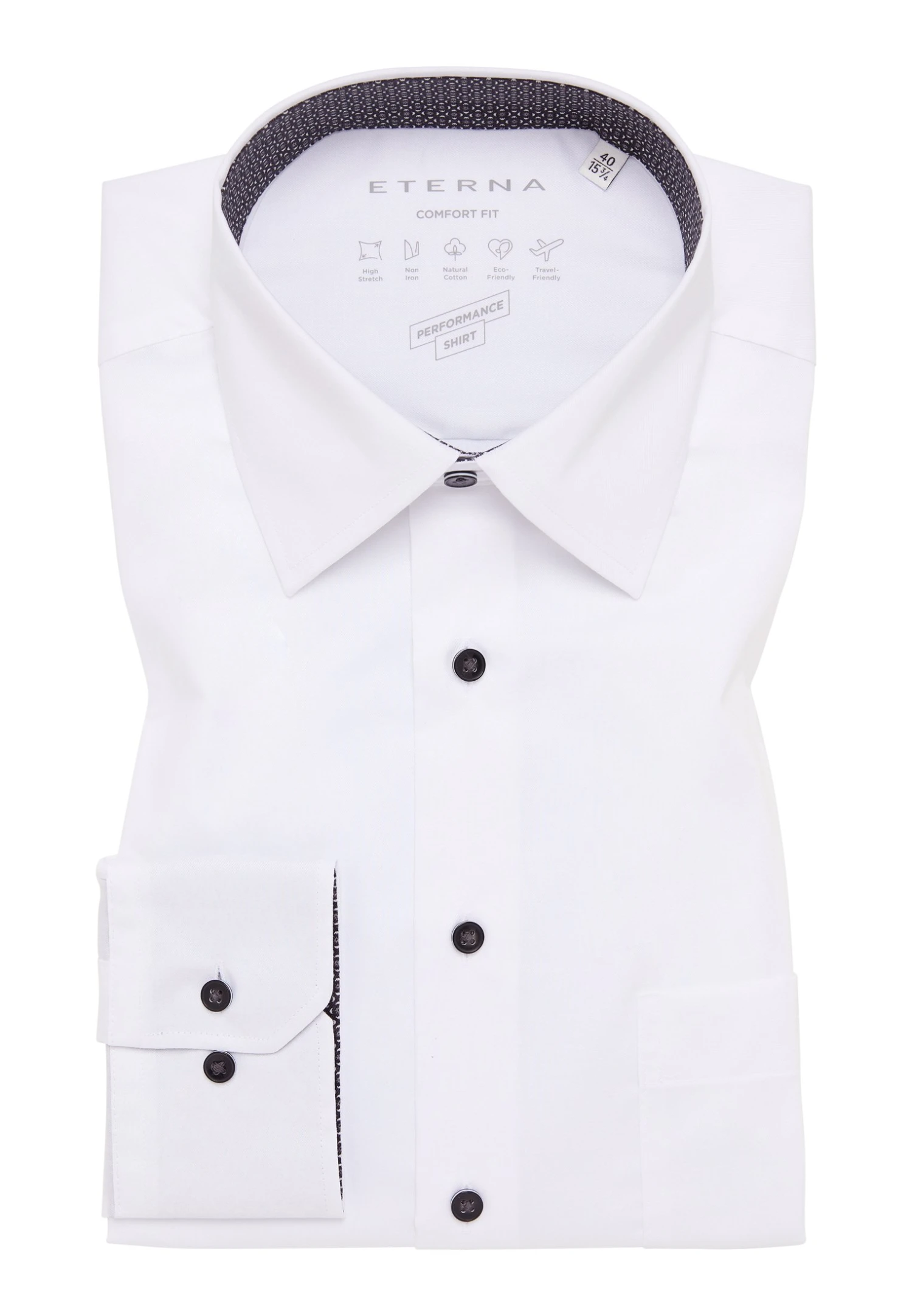 Eterna Performance Comfort Fit - Overhemd - Weiß 7 Eterna Performance Comfort Fit - Overhemd - Weiß - Afbeelding 5