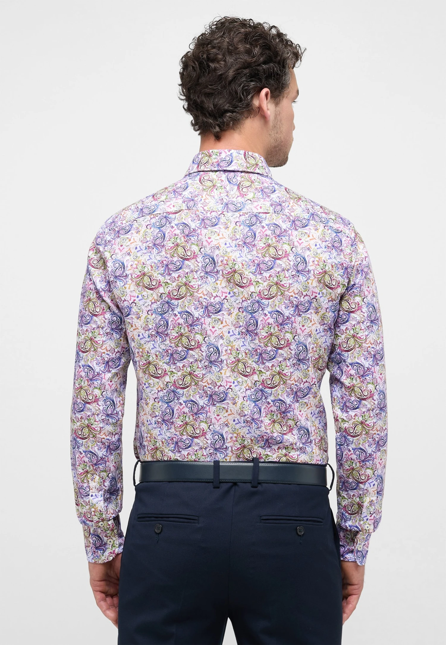 Eterna Slim Fit - Overhemd - Lila 4 Eterna Slim Fit - Overhemd - Lila - Afbeelding 2