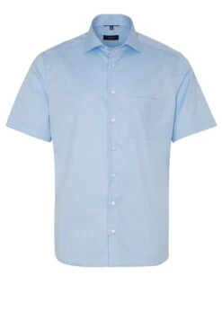 Eterna Kurzarm Modern Fit Twill- Overhemd - Hellblau -Eterna ce70b269eb62488f9ade1a44eb593740