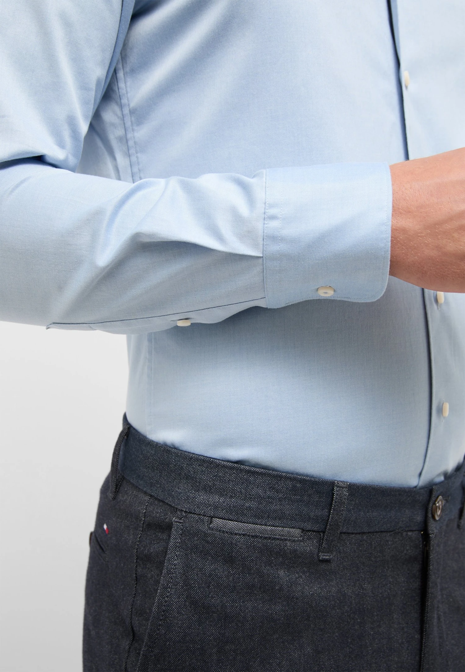 Eterna Soft Luxury - Overhemd - Hellblau 5 Eterna Soft Luxury - Overhemd - Hellblau - Afbeelding 3