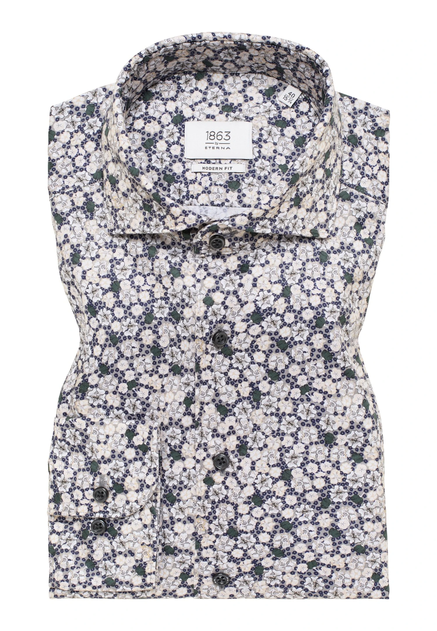 Eterna Modern Fit - Overhemd - Grau 8 Eterna Modern Fit - Overhemd - Grau - Afbeelding 6