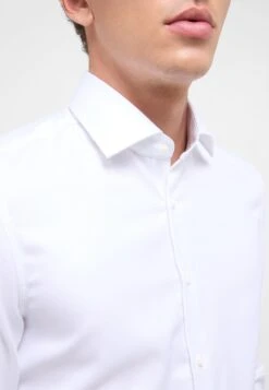 Eterna Struktur Slim Fit - Zakelijk Overhemd - Weiß -Eterna d0befed8dedb4d4d8b54ebbea32319a4