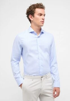 Eterna Struktur- Zakelijk Overhemd - Hellblau