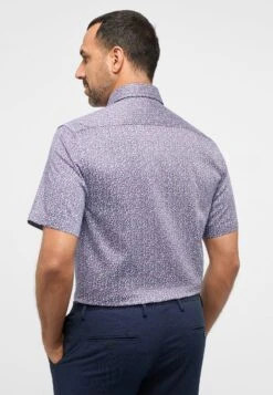 Eterna Bedrucktes Twill-Kurzarm Modern Fit - Overhemd - Rot -Eterna d12ee51b04e7404081351d9369297e12