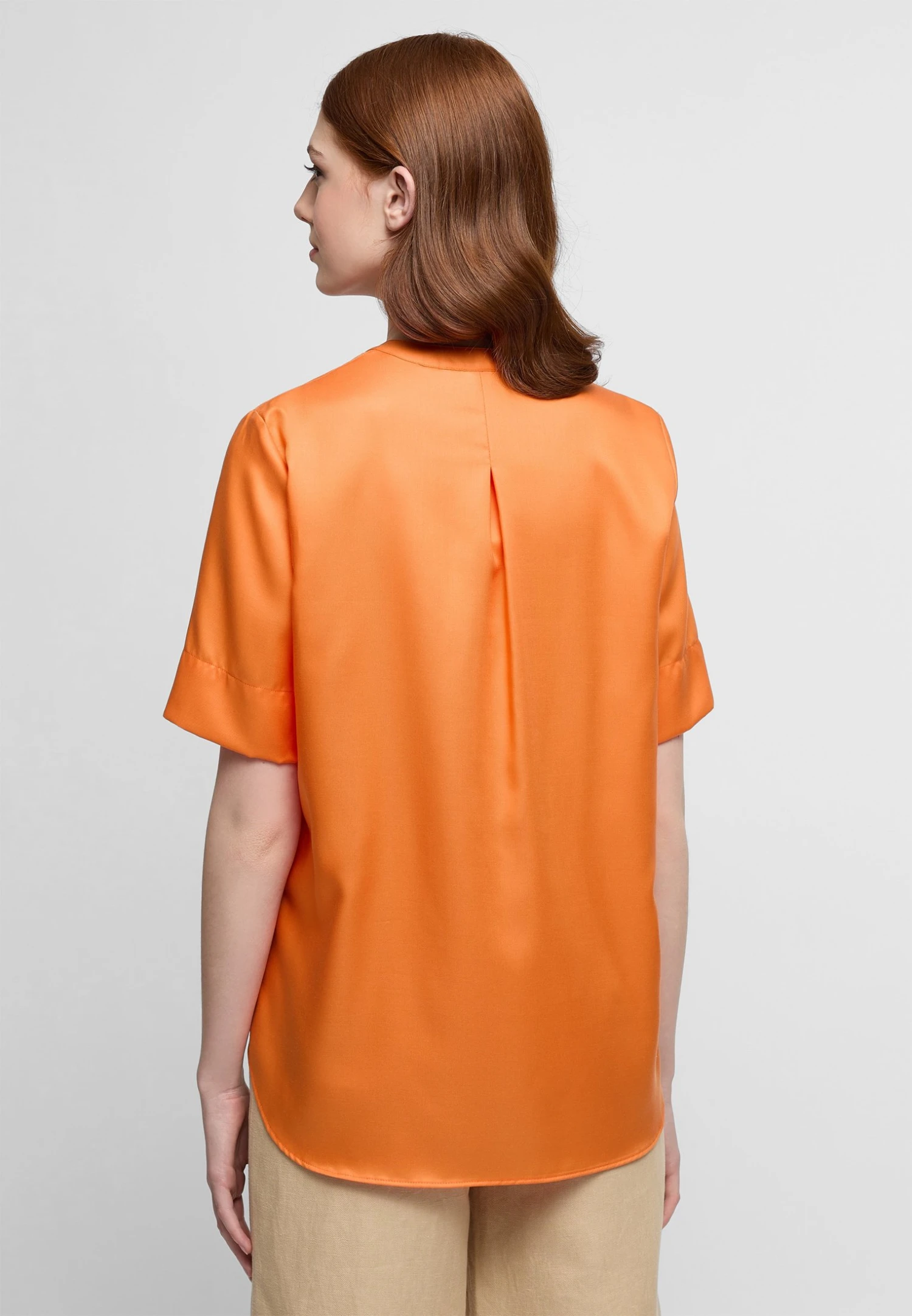 Eterna Loose Fit - Blouse - Orange 4 Eterna Loose Fit - Blouse - Orange - Afbeelding 2