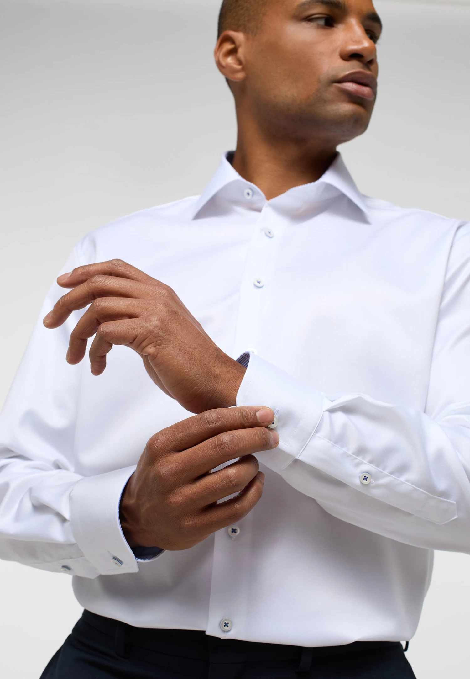 Eterna Gentle Comfort Fit - Zakelijk Overhemd - Weiß 5 Eterna Gentle Comfort Fit - Zakelijk Overhemd - Weiß - Afbeelding 3