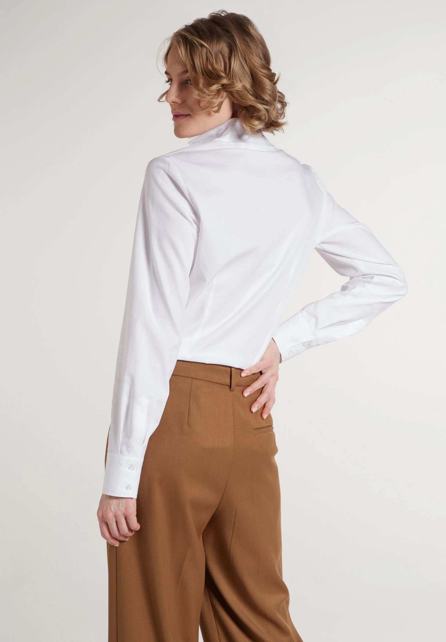 Eterna Modern Classic Regular Fit - Overhemdblouse - Weiß 4 Eterna Modern Classic Regular Fit - Overhemdblouse - Weiß - Afbeelding 2