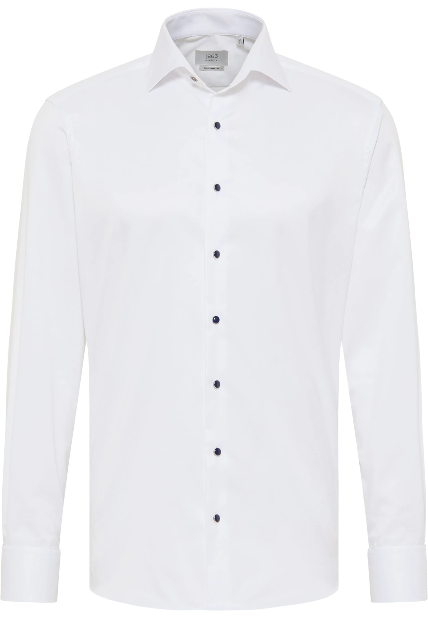 Eterna Unifarbenes Gentle Modern Fit - Zakelijk Overhemd - Weiß 6 Eterna Unifarbenes Gentle Modern Fit - Zakelijk Overhemd - Weiß - Afbeelding 4