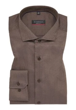 Eterna Struktur-Modern Fit - Overhemd - Taupe -Eterna d3571f68ab4d4df29e0844e4caf57dbd