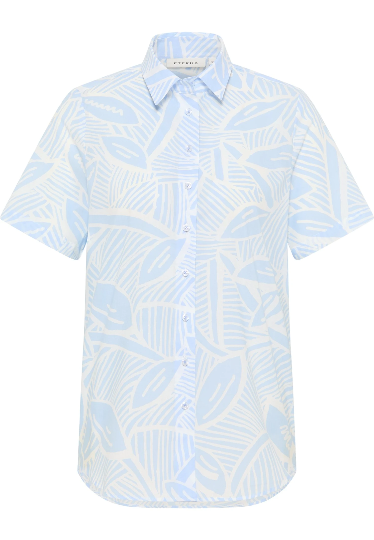 Eterna Kurzarm Regular Fit - Overhemdblouse - Hellblau 6 Eterna Kurzarm Regular Fit - Overhemdblouse - Hellblau - Afbeelding 4