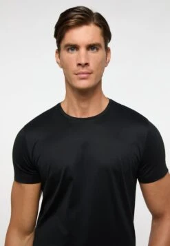 Eterna Soft Tailoring - T-Shirt Basic - Schwarz -Eterna d46794741a2c493a904ab30c2280ecde