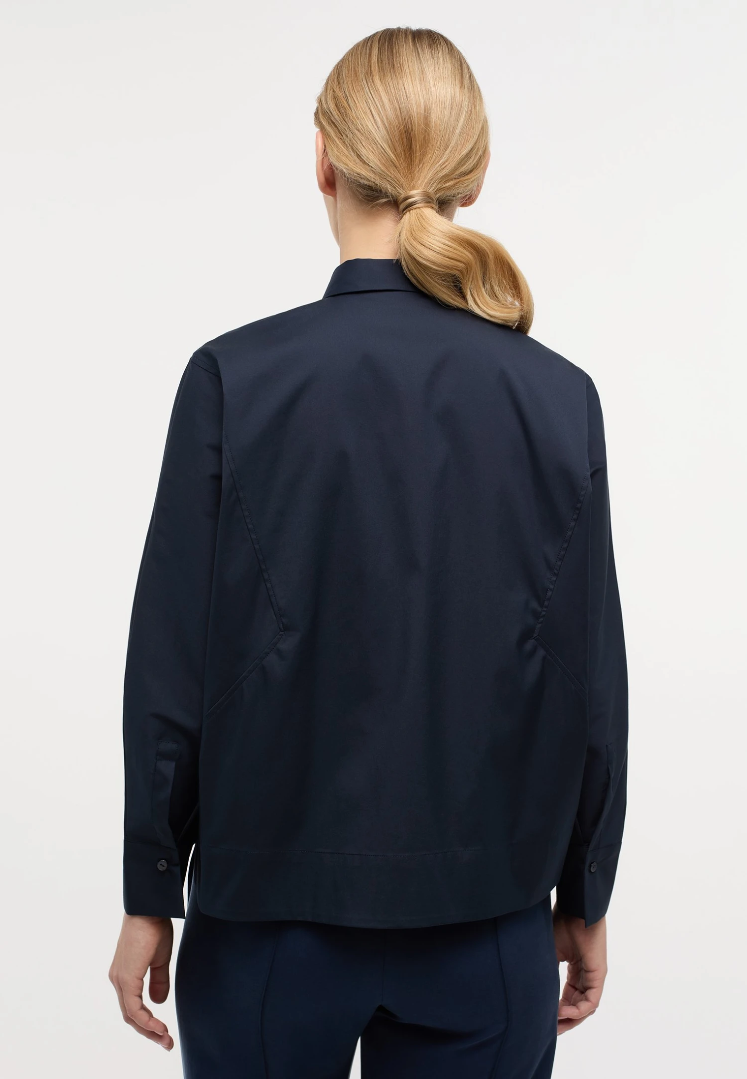 Eterna Classic Fit - Overhemdblouse - Navy 4 Eterna Classic Fit - Overhemdblouse - Navy - Afbeelding 2