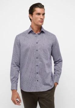 Eterna Print Comfort Fit - Overhemd - Rot