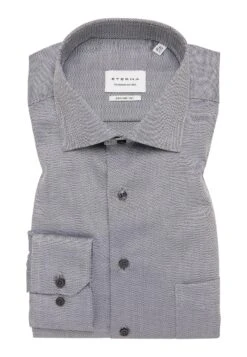 Eterna Struktur-Comfort Fit - Overhemd - Anthrazit -Eterna d7deac7e040f47529a0b617903061bad