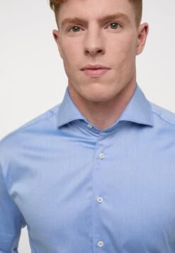 Eterna Langarm Modern Fit - Zakelijk Overhemd - Mittelblau -Eterna d823e15fd9db4826abfaae93147e88ce