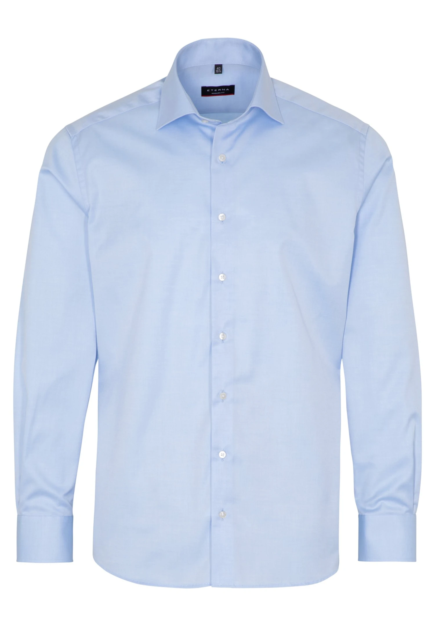 Eterna Langarm Modern Fit - Zakelijk Overhemd - Light Blue 6 Eterna Langarm Modern Fit - Zakelijk Overhemd - Light Blue - Afbeelding 4