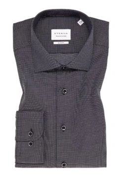 Eterna Strukturiertes - Overhemd - Graphit -Eterna d89bc9533c9046b09777cc230b7de5d4