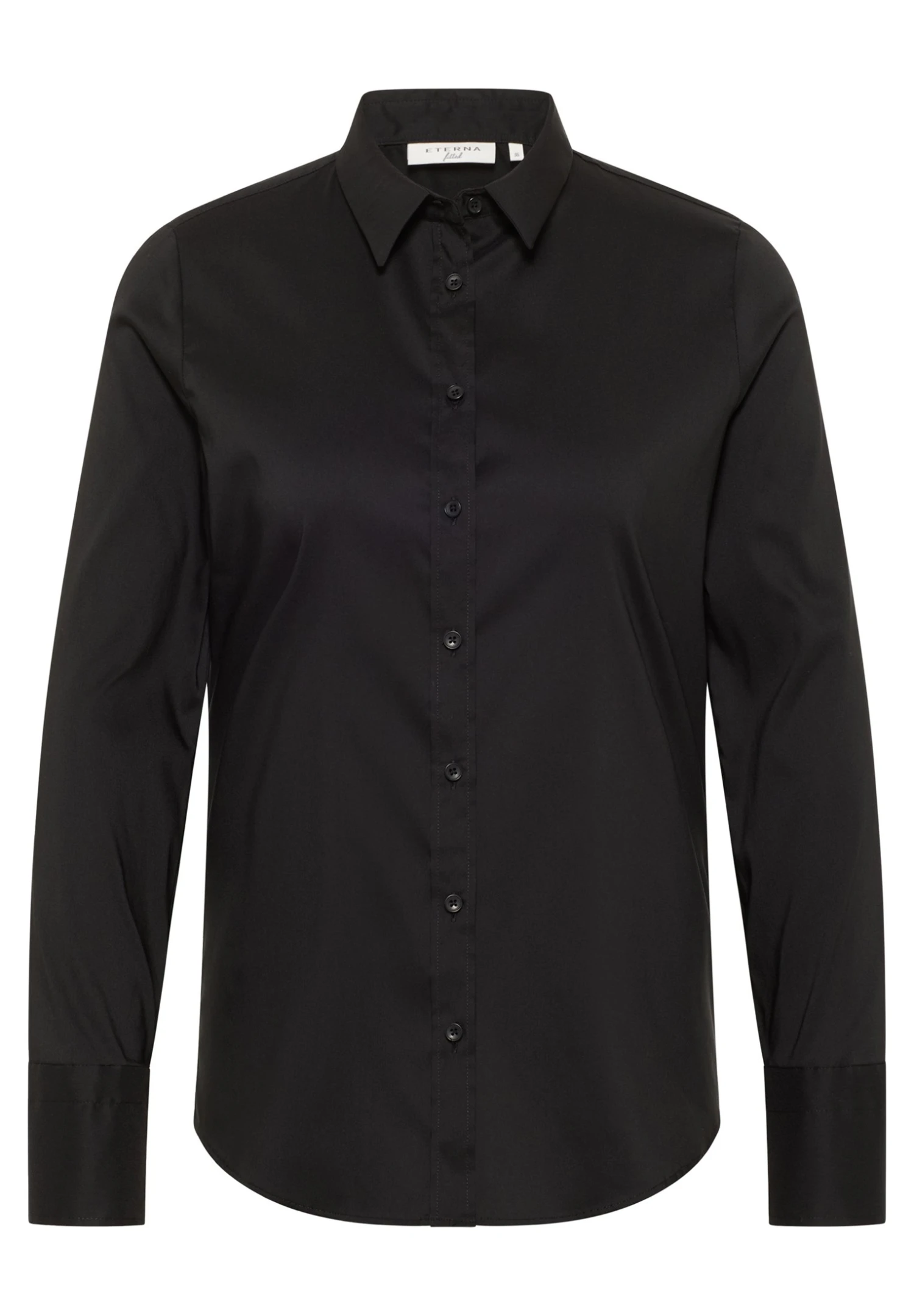 Eterna Langarm Modern Classic - Overhemdblouse - Schwarz 6 Eterna Langarm Modern Classic - Overhemdblouse - Schwarz - Afbeelding 4