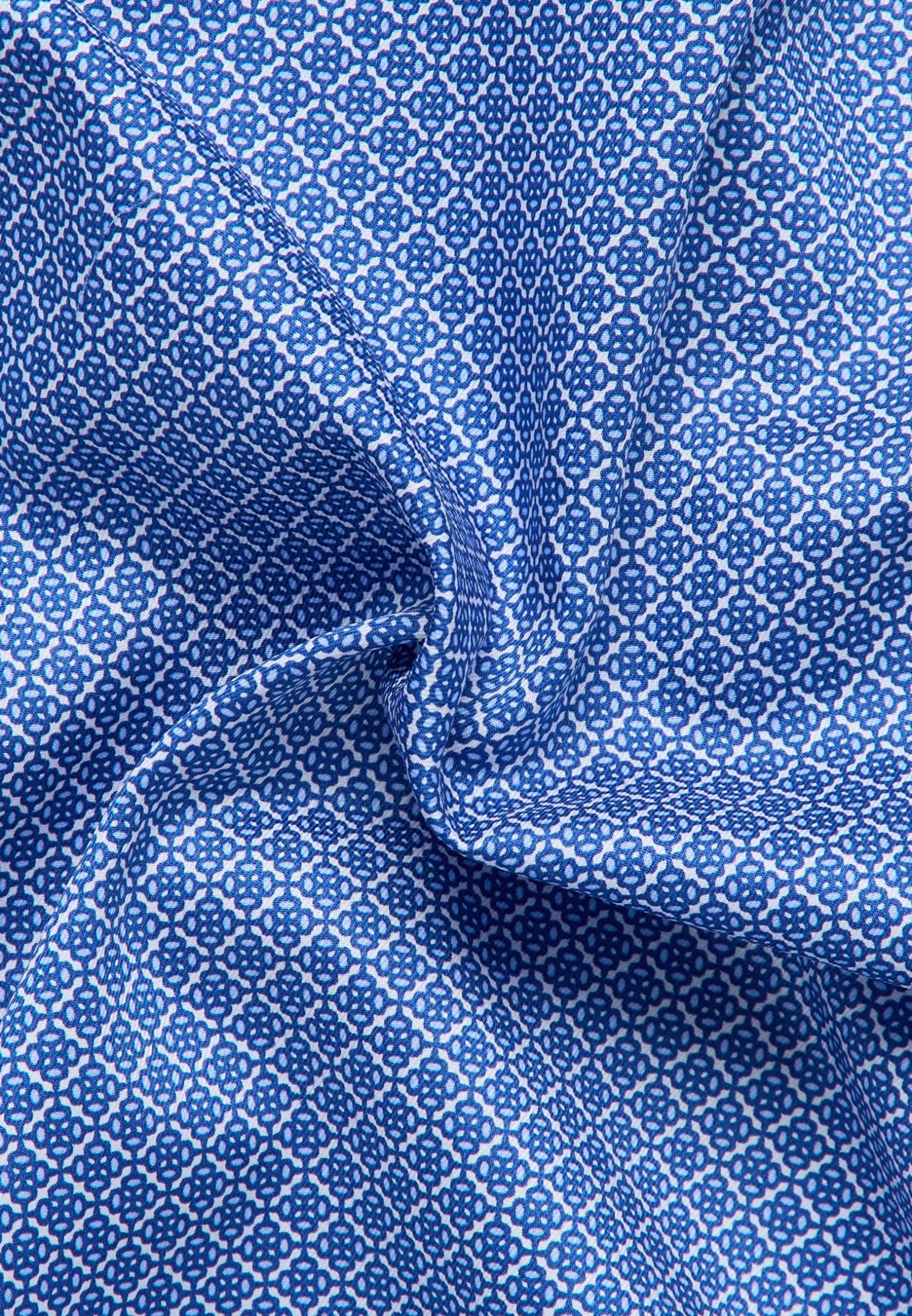 Eterna Bedrucktes Twill Kurzarm Slim Fit - Overhemd - Hellblau 8 Eterna Bedrucktes Twill Kurzarm Slim Fit - Overhemd - Hellblau - Afbeelding 6