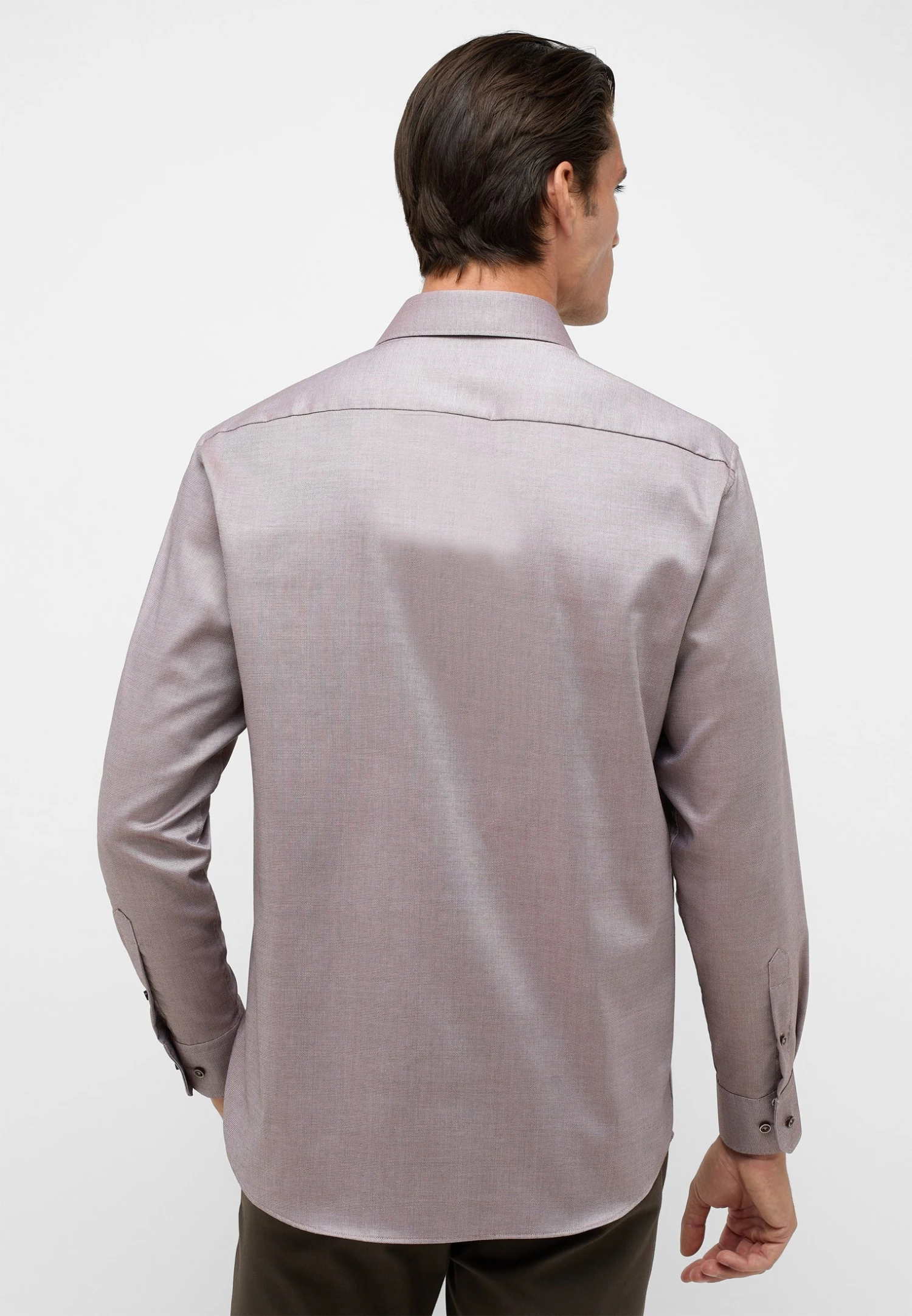 Eterna Struktur Comfort Fit - Overhemd - Braun 4 Eterna Struktur Comfort Fit - Overhemd - Braun - Afbeelding 2