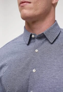 Eterna Soft Tailoring Struktur Modern Fit - Overhemd - Navy 10 Eterna Soft Tailoring Struktur Modern Fit - Overhemd - Navy -Eterna da05d3dbe83445a7940777c5840265eb