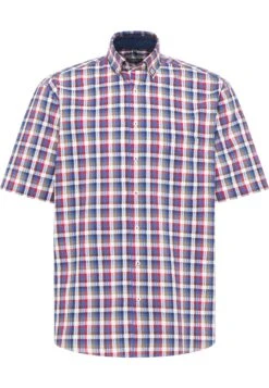 Eterna Seersucker Comfort Fit - Overhemd - Denim -Eterna dd3671b2e1e84ac189c5a61e111ea3b1