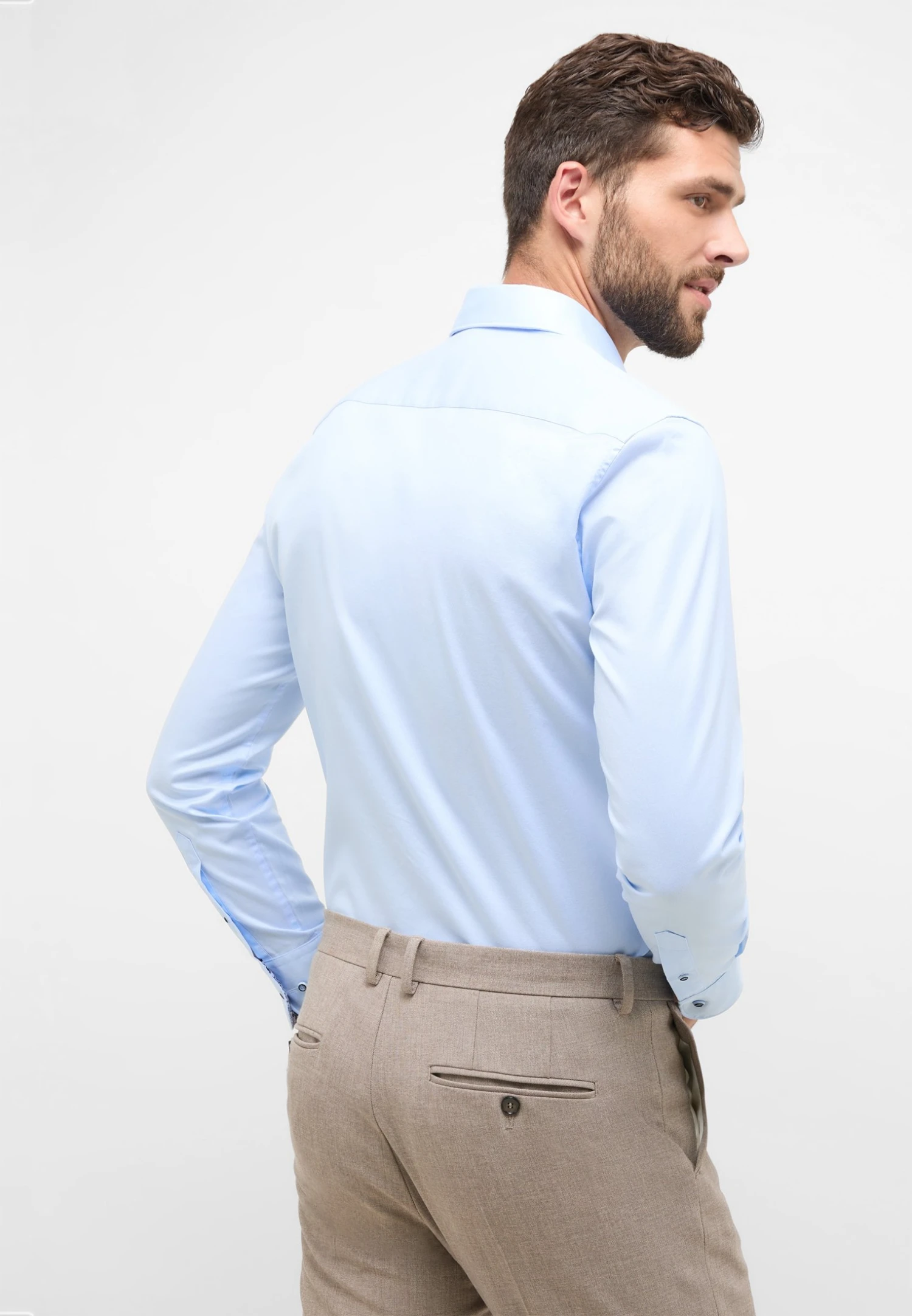 Eterna Soft Luxury - Zakelijk Overhemd - Hellblau 4 Eterna Soft Luxury - Zakelijk Overhemd - Hellblau - Afbeelding 2