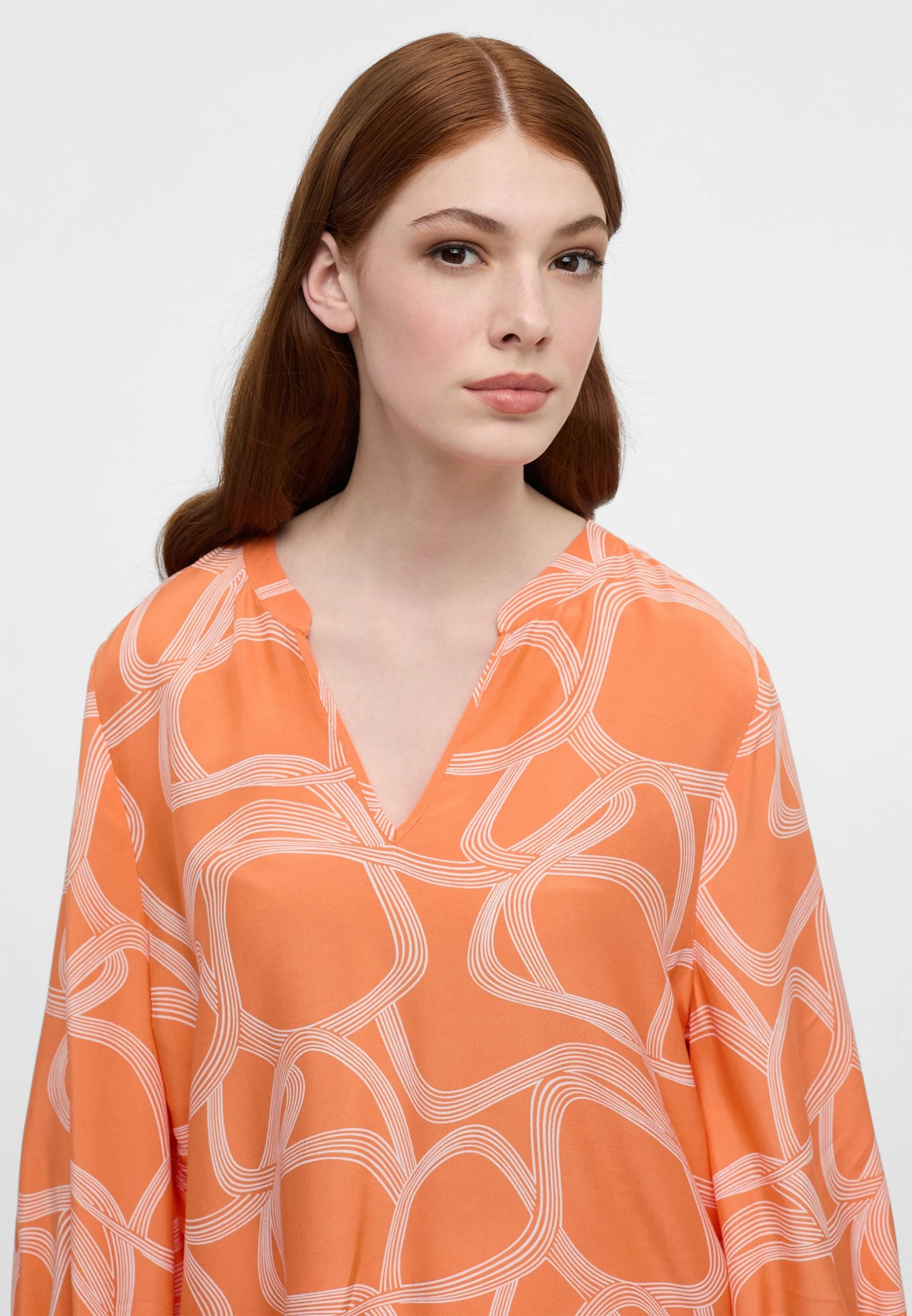 Eterna Regular Fit - Blouse - Mandarine 5 Eterna Regular Fit - Blouse - Mandarine - Afbeelding 3
