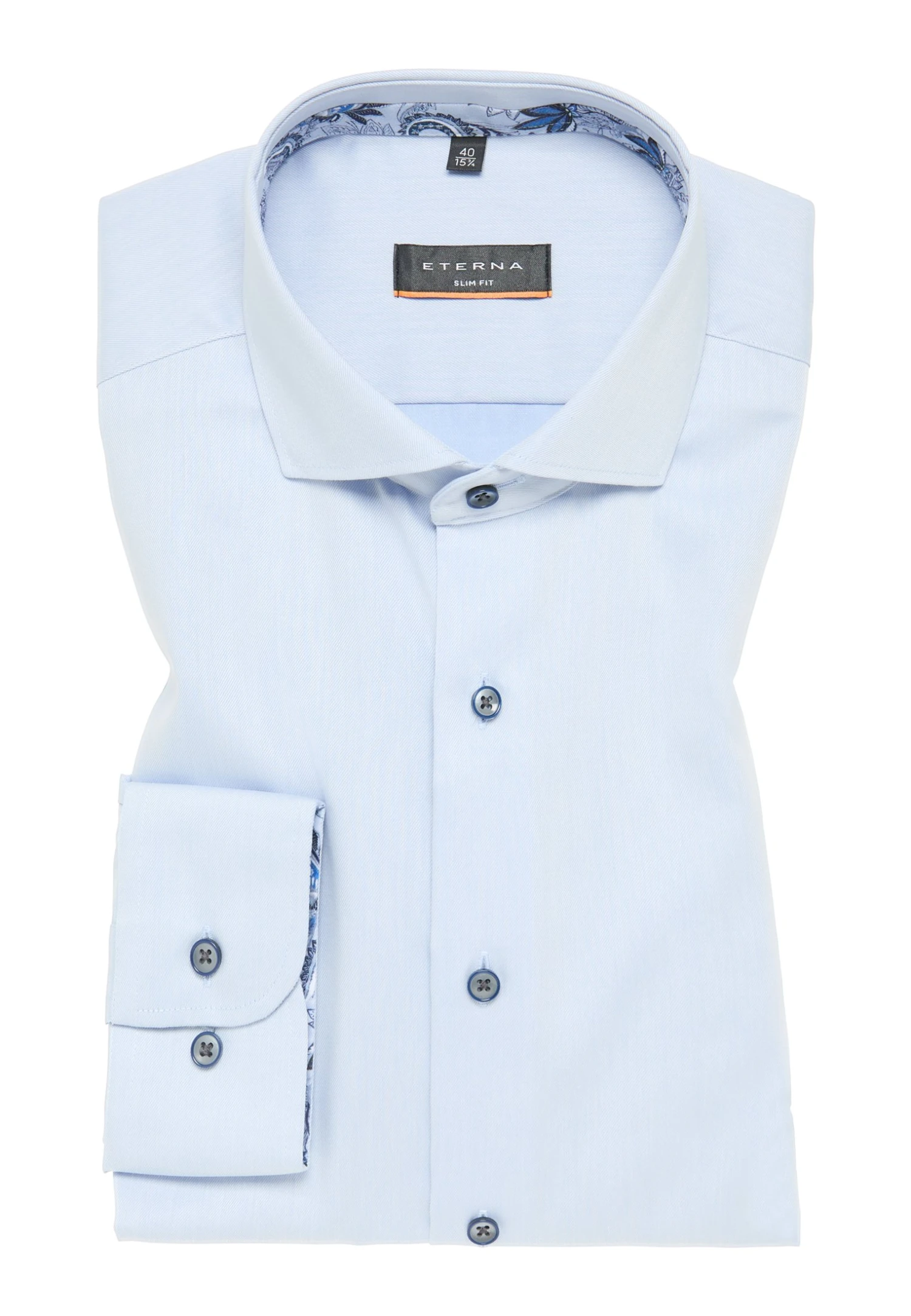 Eterna Slim Fit - Zakelijk Overhemd - Himmelblau 8 Eterna Slim Fit - Zakelijk Overhemd - Himmelblau - Afbeelding 6