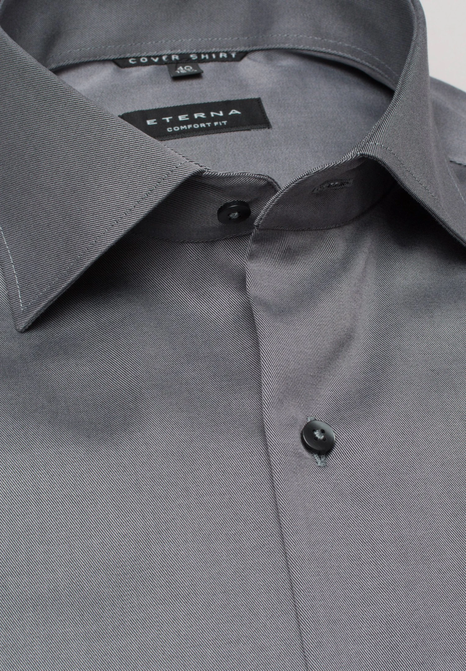 Eterna Langarm Comfort Fit - Zakelijk Overhemd - Steingrau 7 Eterna Langarm Comfort Fit - Zakelijk Overhemd - Steingrau - Afbeelding 5