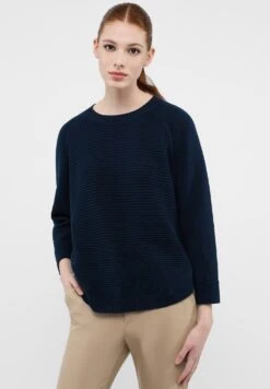 Eterna Unifarbener - Trui - Navy