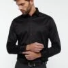 Eterna Unifarbenes Gentle Modern Fit - Zakelijk Overhemd - Schwarz -Eterna df29dfe594974a75b5b42d5c5c80fcb5