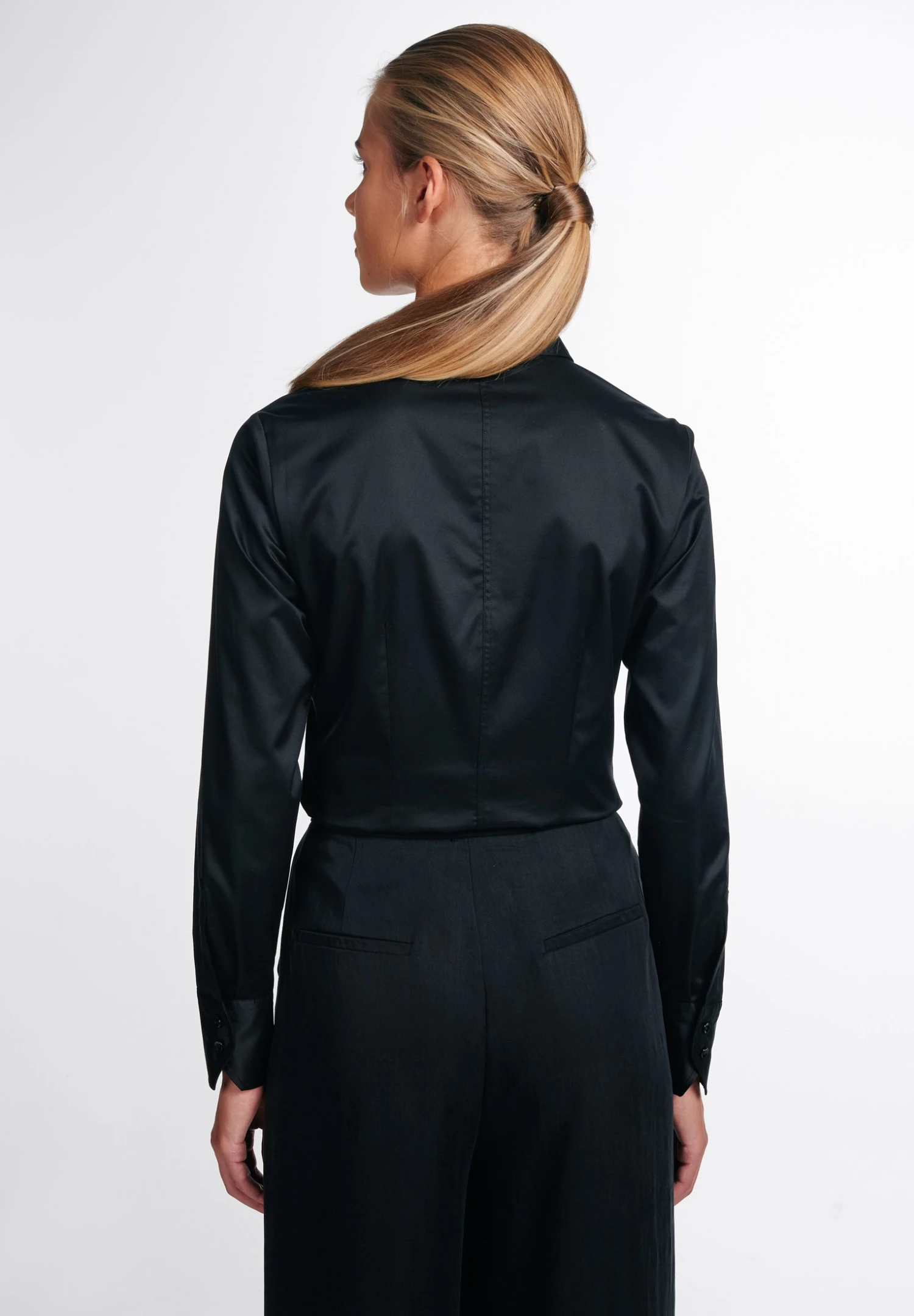 Eterna Modern Classic - Overhemdblouse - Schwarz 4 Eterna Modern Classic - Overhemdblouse - Schwarz - Afbeelding 2