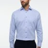 Eterna Struktur-Modern Fit - Overhemd - Hellblau -Eterna dfb49a14c5a5448d8aef6e87c9596ef7