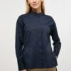 Eterna Stretch - Overhemdblouse - Navy 2 Eterna Stretch - Overhemdblouse - Navy -Eterna dffe9c7d84e64711a1381e77463efefa