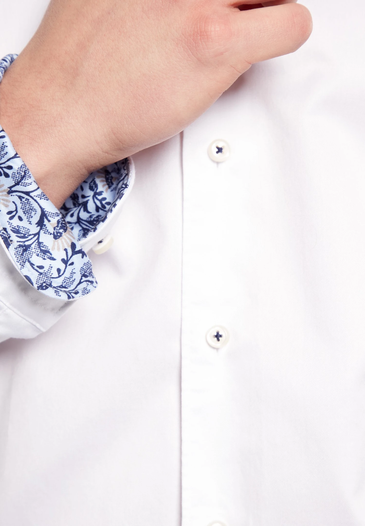 Eterna Langarm Slim Fit - Overhemd - White 5 Eterna Langarm Slim Fit - Overhemd - White - Afbeelding 3