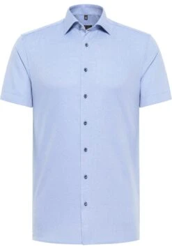 Eterna Strukturiertes Kurzarm Slim Fit - Overhemd - Blau 11 Eterna Strukturiertes Kurzarm Slim Fit - Overhemd - Blau -Eterna e0b9e93231af421ba3b6ec767ad18c66
