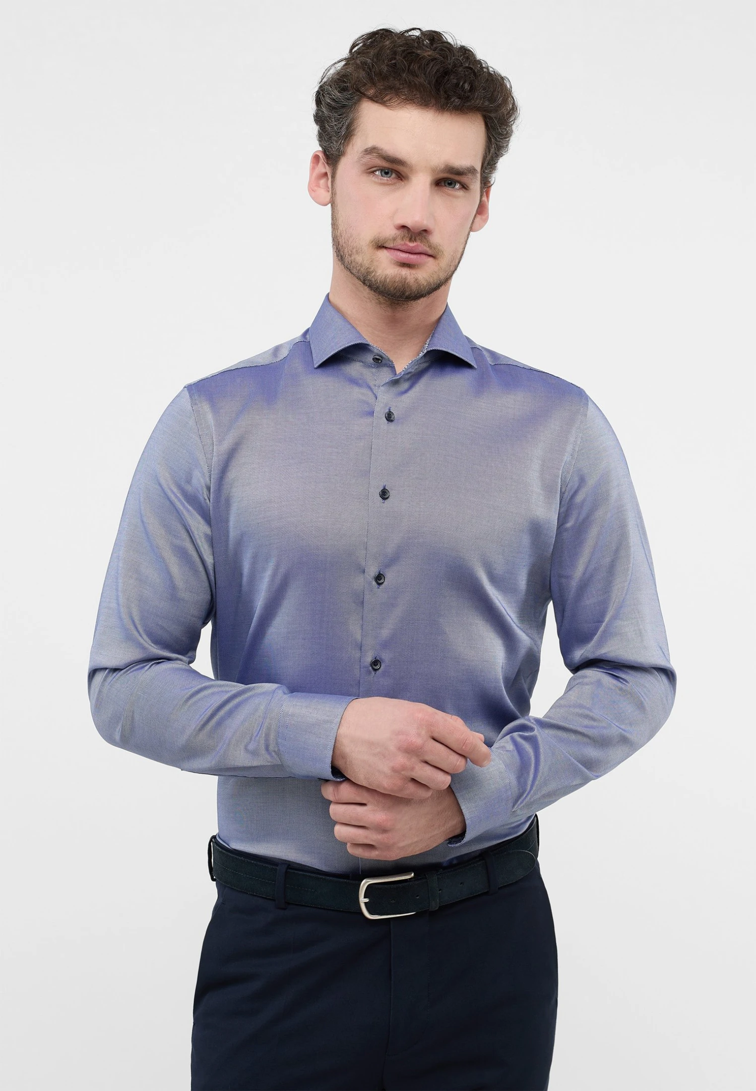 Eterna Performance Shirt - Slim Fit - Overhemd - Denim 3 Eterna Performance Shirt - Slim Fit - Overhemd - Denim