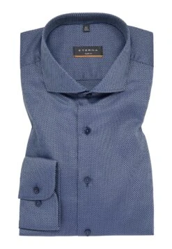 Eterna Struktur Slim Fit - Zakelijk Overhemd - Stahlgrau -Eterna e40a6b9ea55e4aad90f3316e22b99049