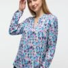 Eterna Classic Fit - Blouse - Weiß Mehrfarbig 2 Eterna Classic Fit - Blouse - Weiß Mehrfarbig -Eterna e598993217654542880c4833d0e95f10