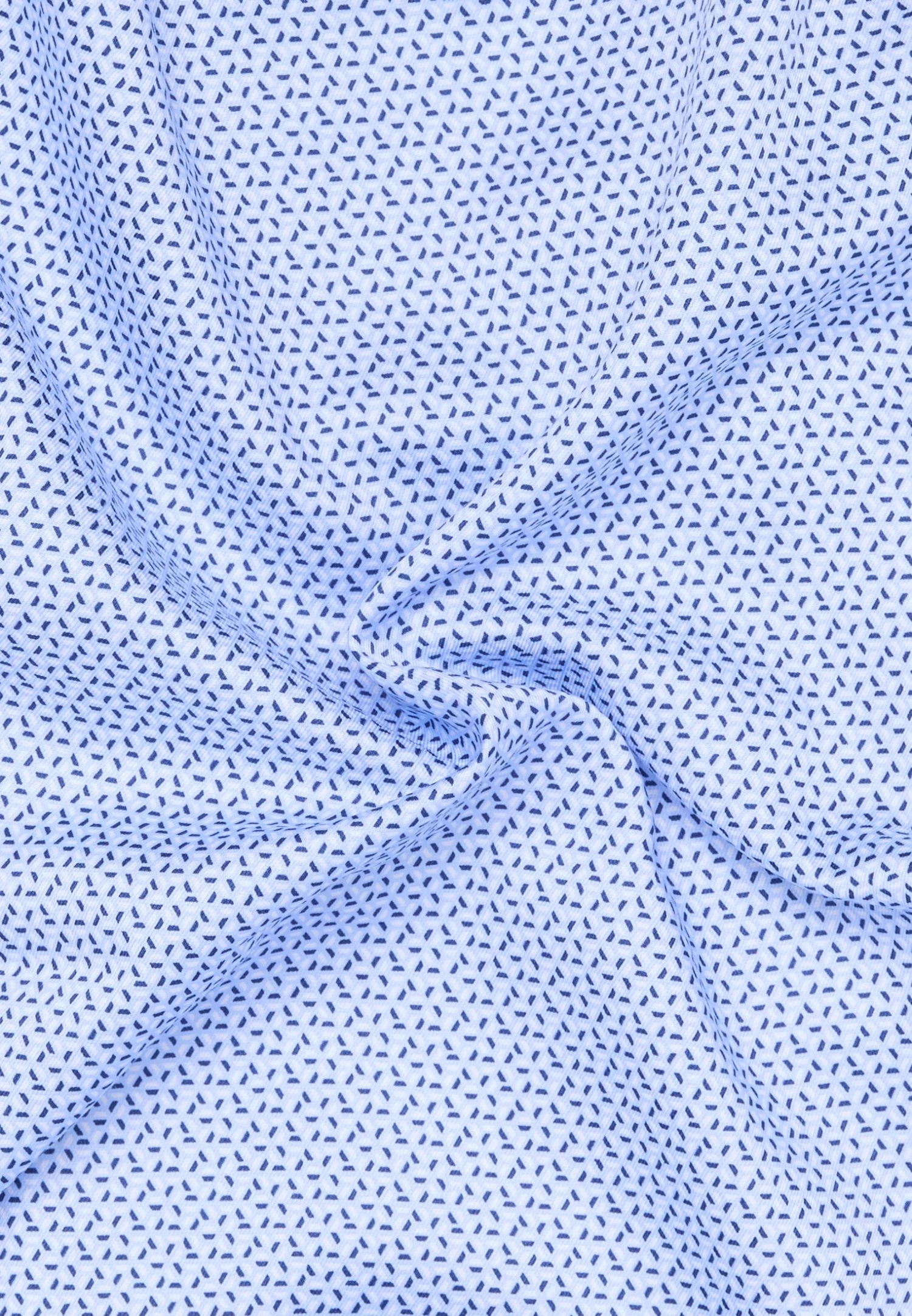 Eterna Bedrucktes Twill-Kurzarm Modern Fit - Overhemd - Hellblau 8 Eterna Bedrucktes Twill-Kurzarm Modern Fit - Overhemd - Hellblau - Afbeelding 6