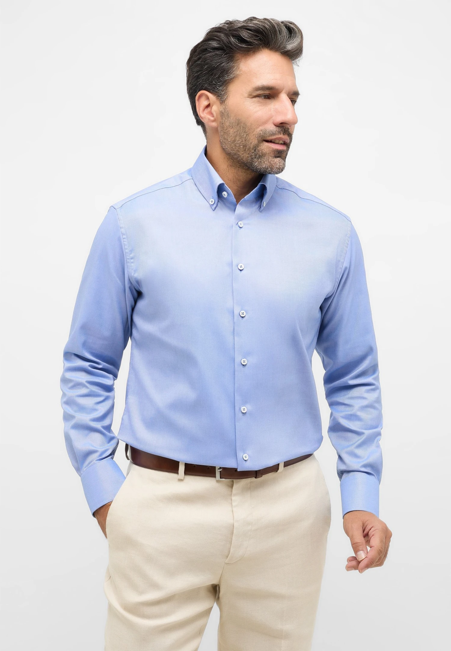 Eterna Oxford Modern Fit - Overhemd - Blau 3 Eterna Oxford Modern Fit - Overhemd - Blau