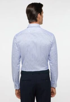 Eterna Gestreiftes Slim Fit - Zakelijk Overhemd - Royal Blau -Eterna e6f58919ee2e41f9afb80f96ea8b30d6