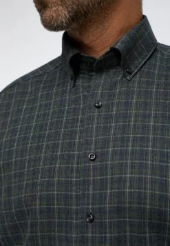 Eterna Kariertes Soft Tailoring Comfort Fit - Overhemd - Anthrazit -Eterna e6fff001fe1046979a7b11cb0e2f9891