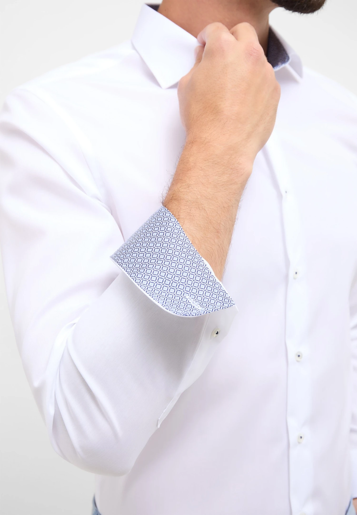 Eterna Original- Zakelijk Overhemd - Weiß 5 Eterna Original- Zakelijk Overhemd - Weiß - Afbeelding 3