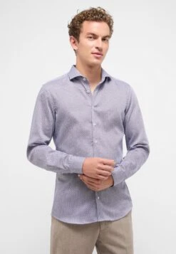 Eterna Print - Overhemd - Blau Rot